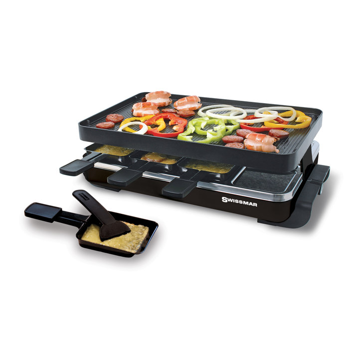 Swissmar 8 Person Classic Raclette Party Grill with Reversible Cast